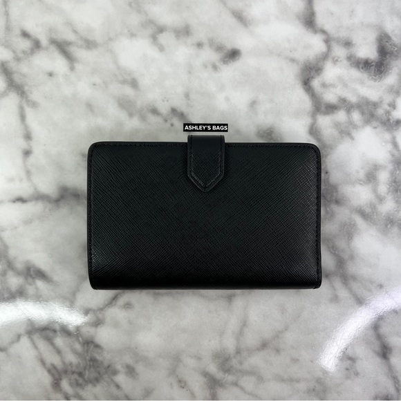 Kate Spade Staci Medium Compact Bifold Wallet In Black - Picture 2 of 6